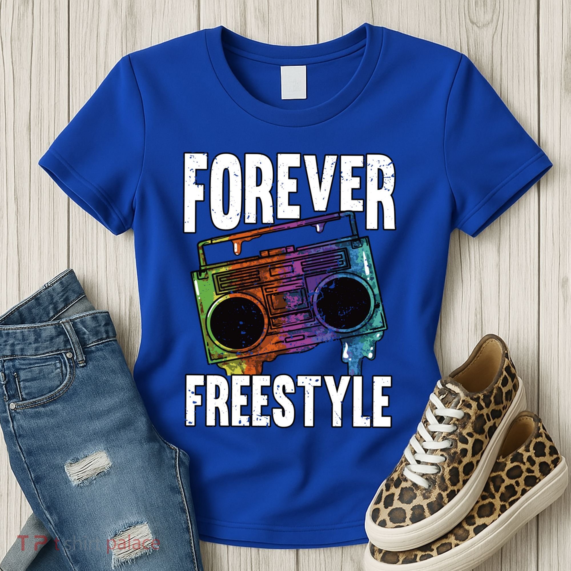 Forever Freestyle Hip Hop Old School Boombox Meaningful Gift Women's T-Shirt