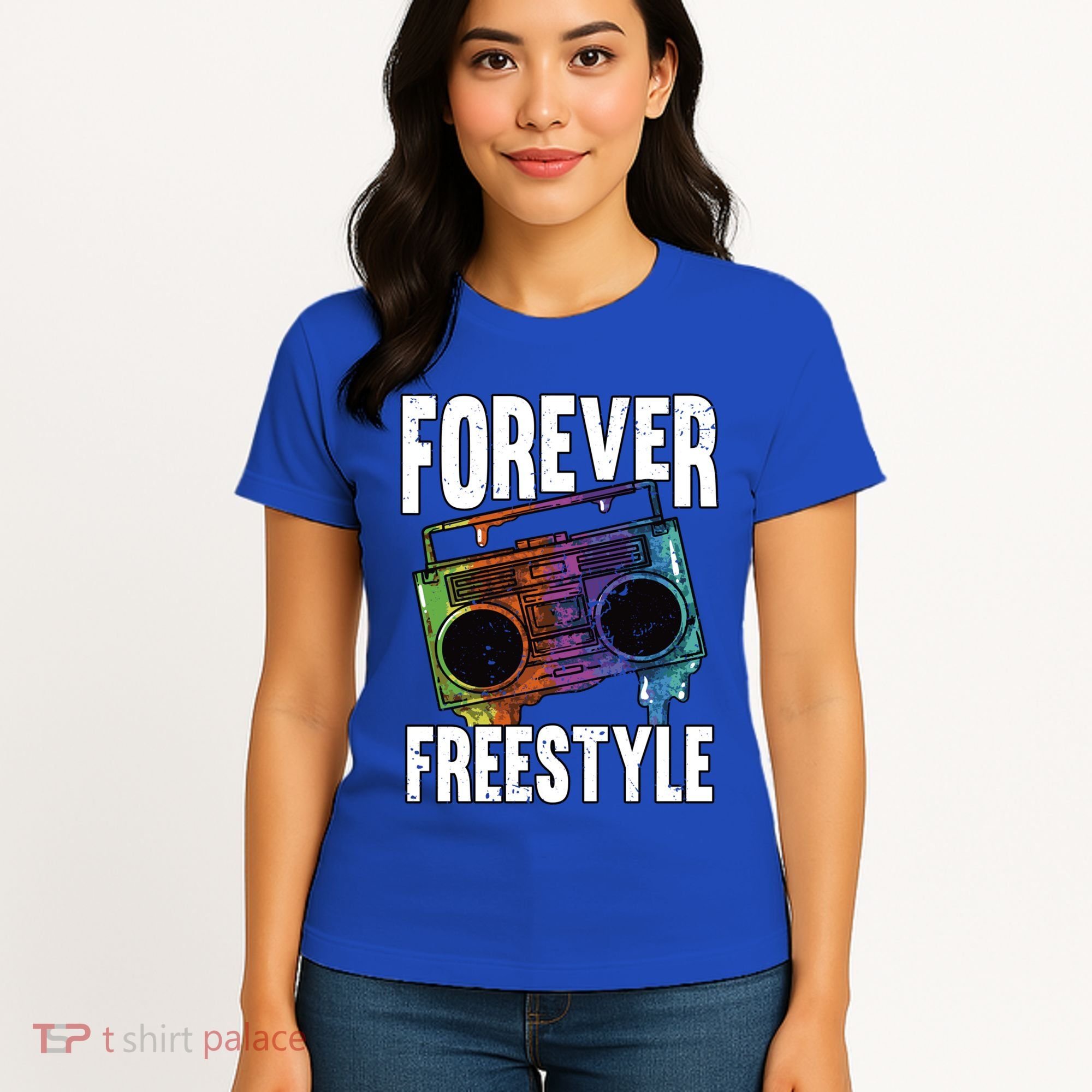 Forever Freestyle Hip Hop Old School Boombox Meaningful Gift Women's T-Shirt