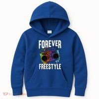 Forever Freestyle Hip Hop Old School Boombox Meaningful Gift Kids Hoodie thumb 0