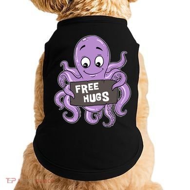 Funny Free Hugs Octopus Cuttlefish Hug Embrace Hugging Funny Gift Doggie Tank