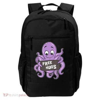 Funny Free Hugs Octopus Cuttlefish Hug Embrace Hugging Funny Gift Backpack