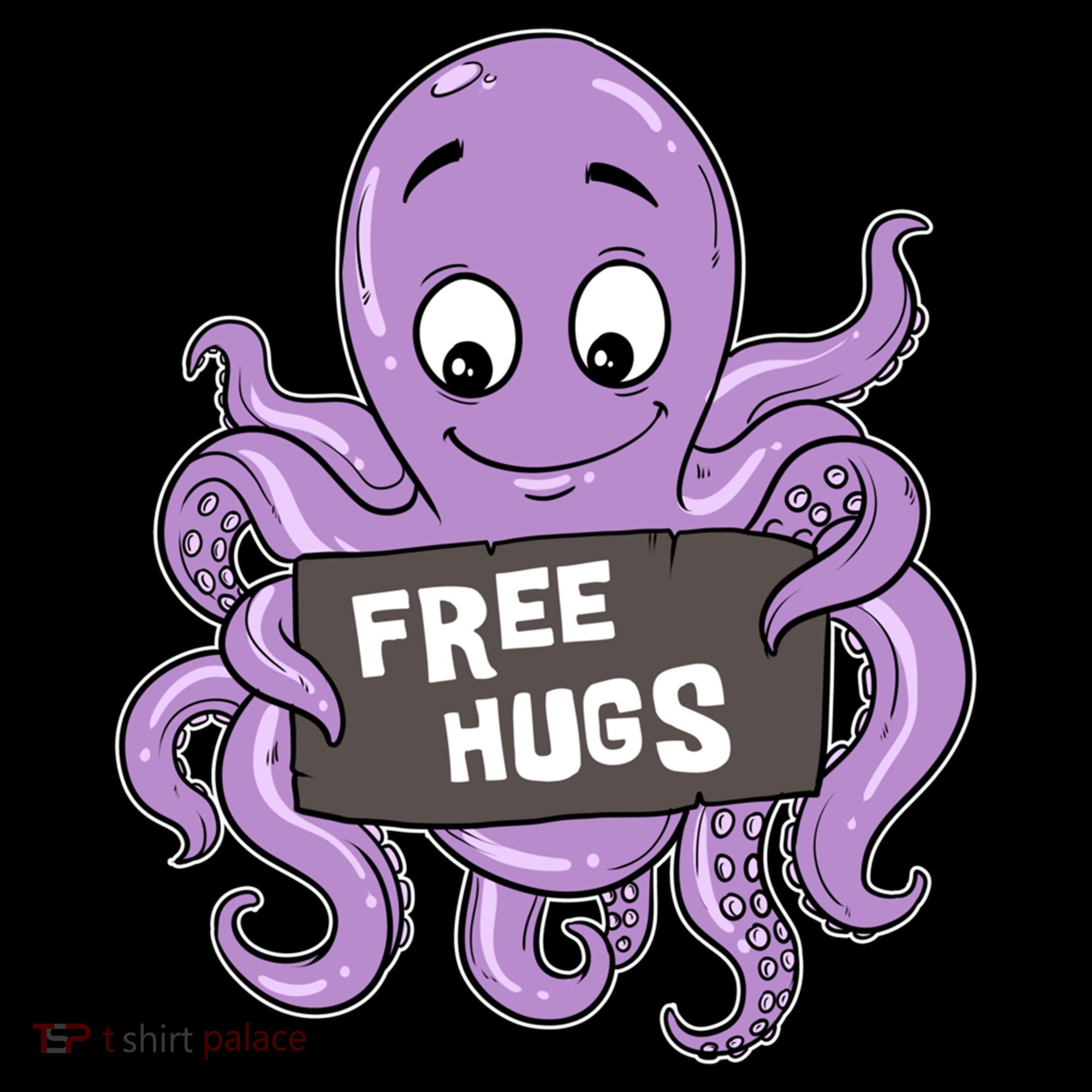 Funny Free Hugs Octopus Cuttlefish Hug Embrace Hugging Funny Gift Women's Hoodie