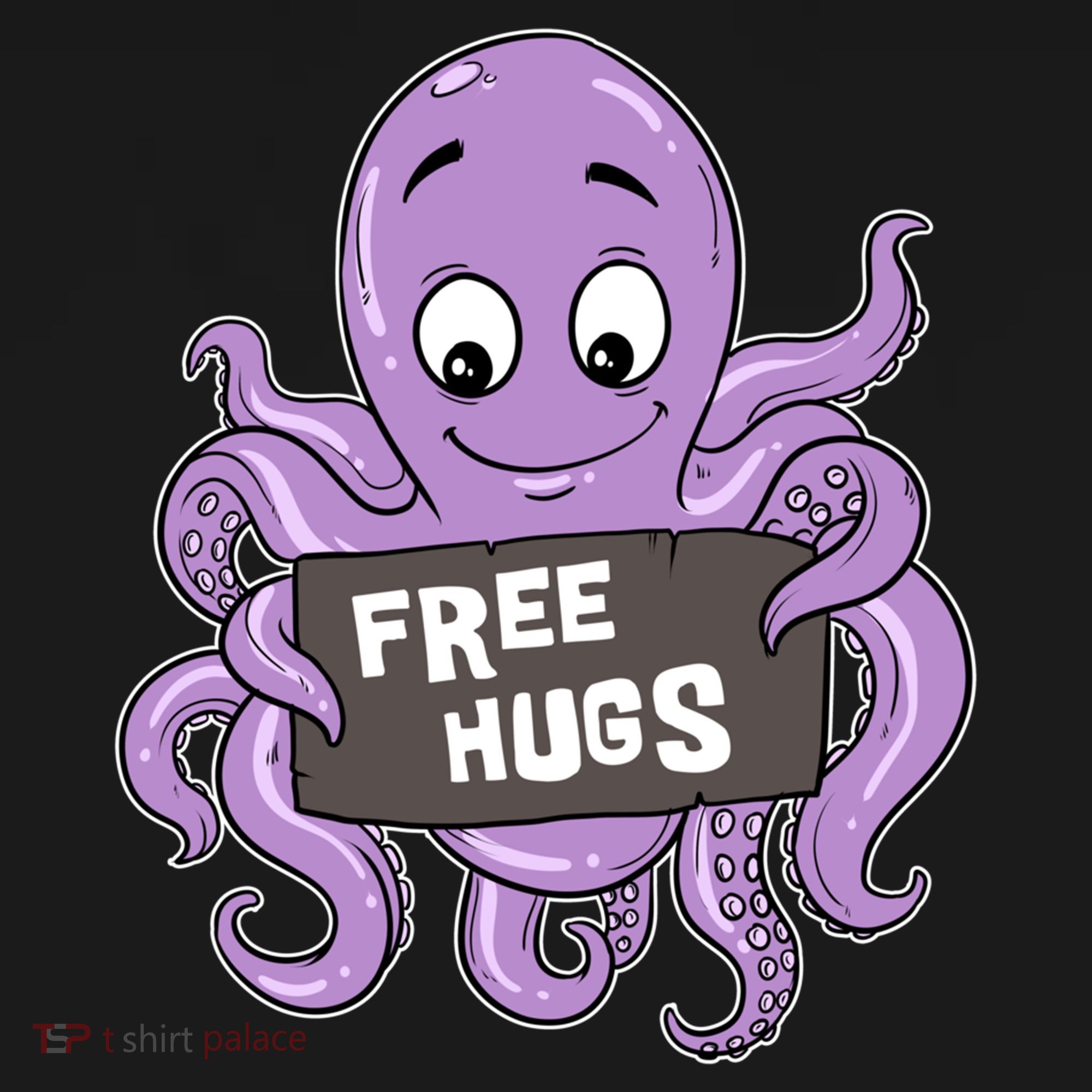 Funny Free Hugs Octopus Cuttlefish Hug Embrace Hugging Funny Gift Ornament