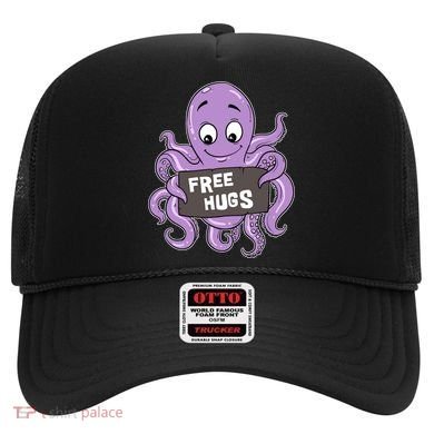 Funny Free Hugs Octopus Cuttlefish Hug Embrace Hugging Funny Gift Hat