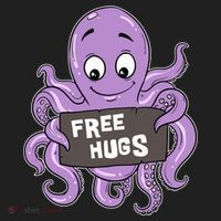Funny Free Hugs Octopus Cuttlefish Hug Embrace Hugging Funny Gift Hat thumb 2
