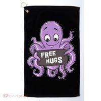 Funny Free Hugs Octopus Cuttlefish Hug Embrace Hugging Funny Gift Golf Towel thumb 0