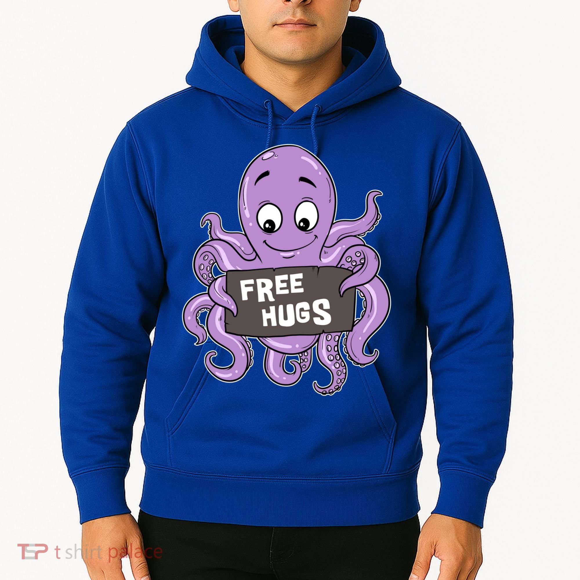 Funny Free Hugs Octopus Cuttlefish Hug Embrace Hugging Funny Gift Hoodie