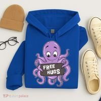 Funny Free Hugs Octopus Cuttlefish Hug Embrace Hugging Funny Gift Hoodie thumb 4