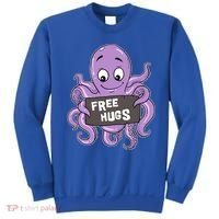 Funny Free Hugs Octopus Cuttlefish Hug Embrace Hugging Funny Gift Sweatshirt thumb 0