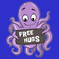 Funny Free Hugs Octopus Cuttlefish Hug Embrace Hugging Funny Gift Baby Bodysuit thumb 2