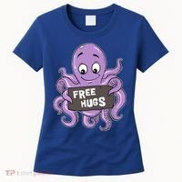 Funny Free Hugs Octopus Cuttlefish Hug Embrace Hugging Funny Gift Women's T-Shirt thumb 0