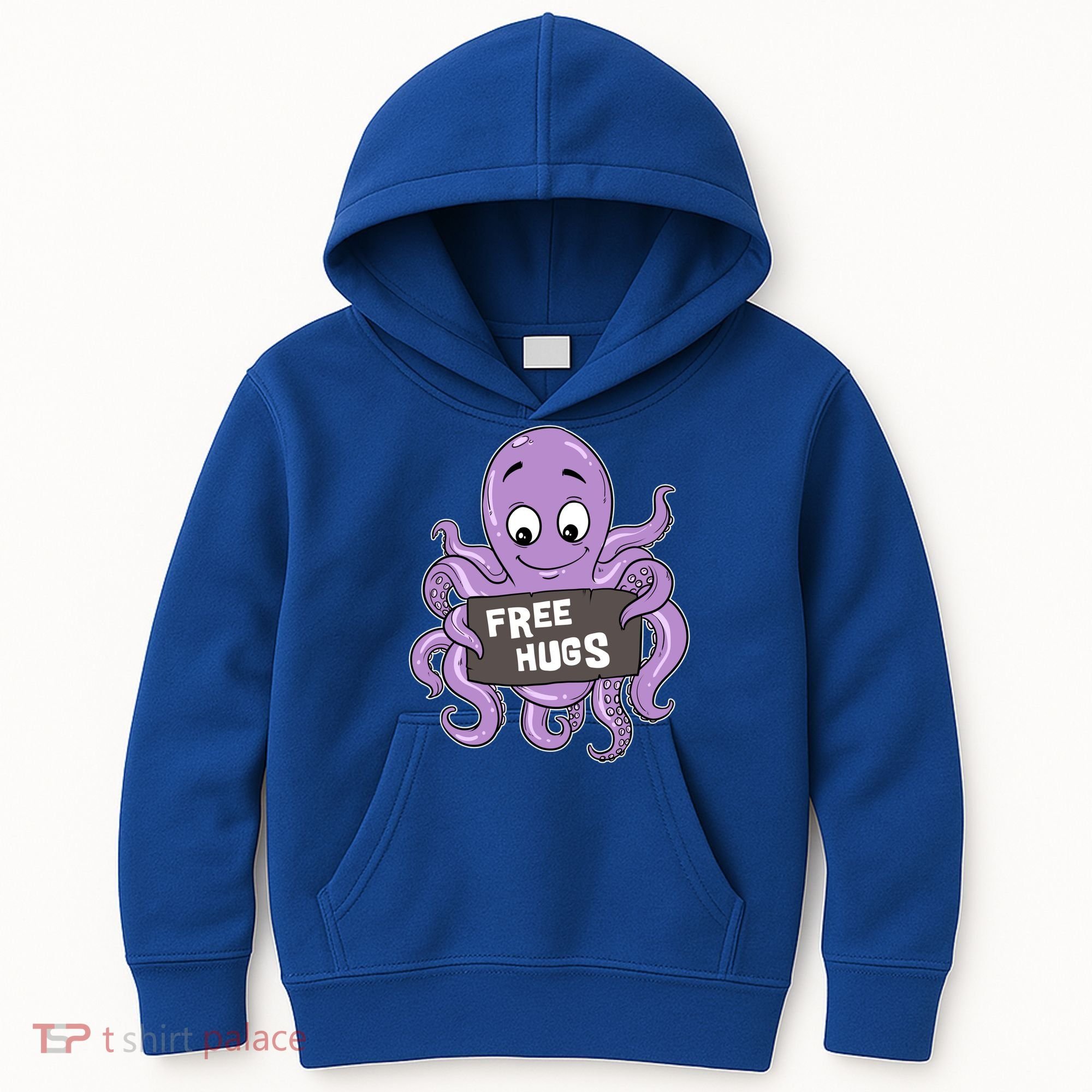Funny Free Hugs Octopus Cuttlefish Hug Embrace Hugging Funny Gift Kids Hoodie