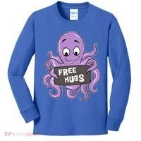 Funny Free Hugs Octopus Cuttlefish Hug Embrace Hugging Funny Gift Kids Long Sleeve Shirt thumb 0