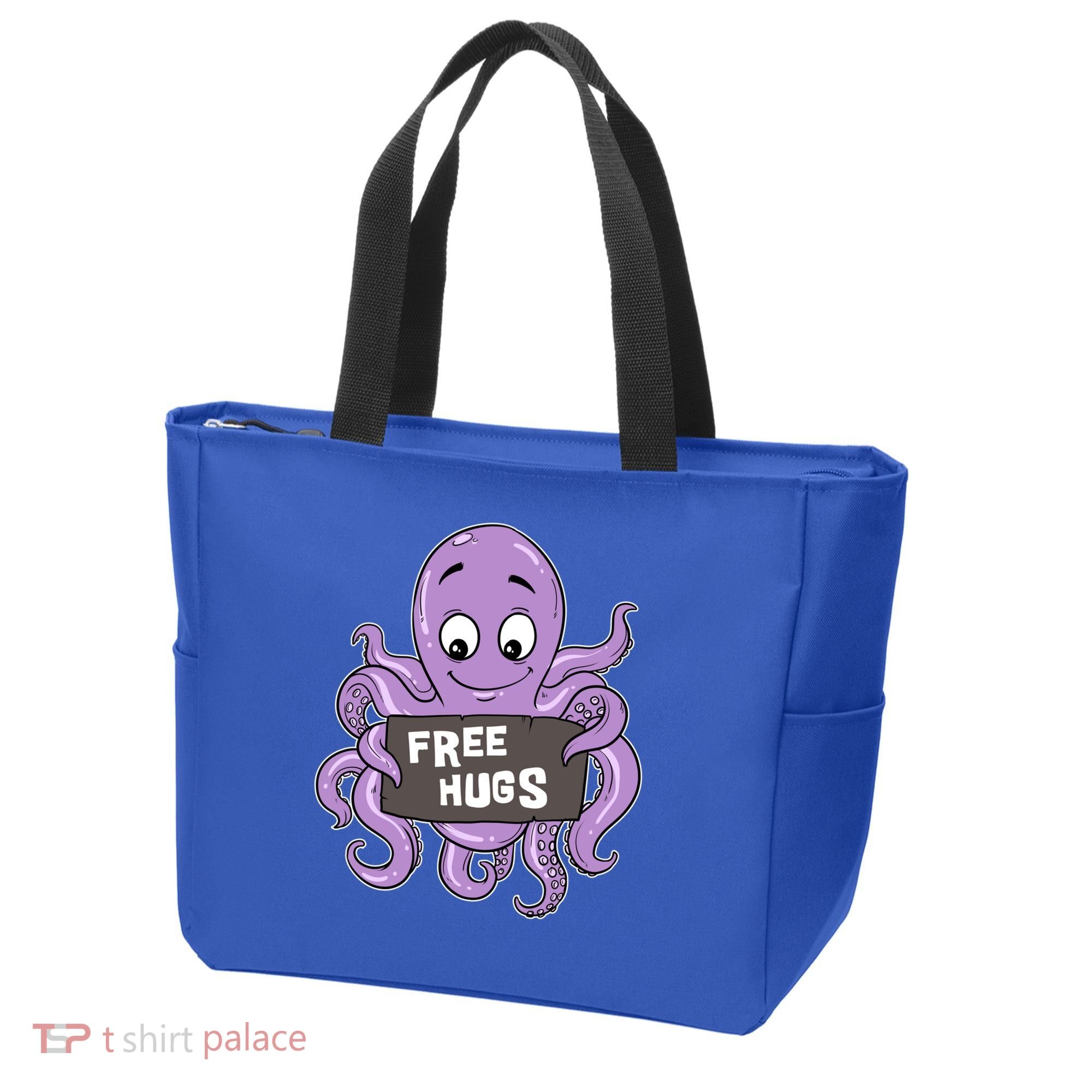 Funny Free Hugs Octopus Cuttlefish Hug Embrace Hugging Funny Gift Tote Bag