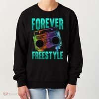 Forever Freestyle Hip Hop Old School Boombox Women's Sweatshirt thumb 0