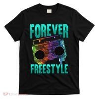 Forever Freestyle Hip Hop Old School Boombox T-Shirt thumb 0