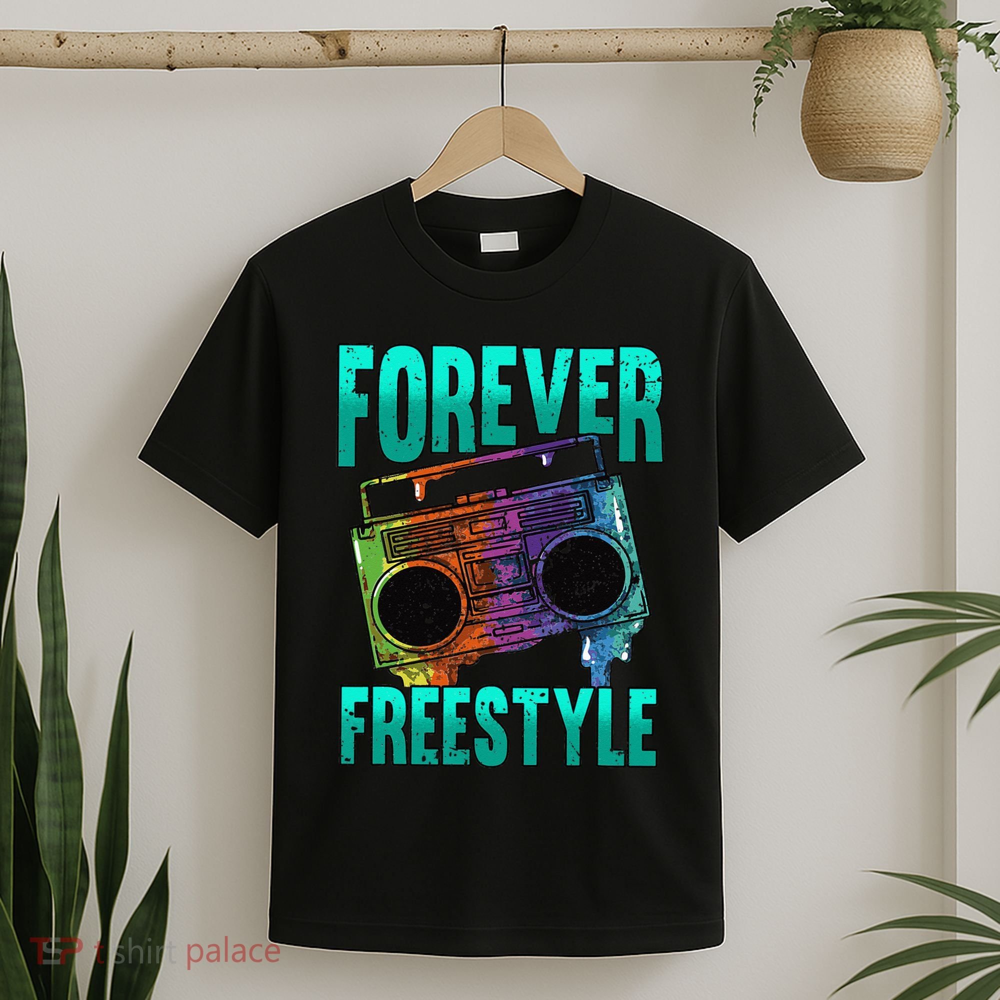 Forever Freestyle Hip Hop Old School Boombox T-Shirt