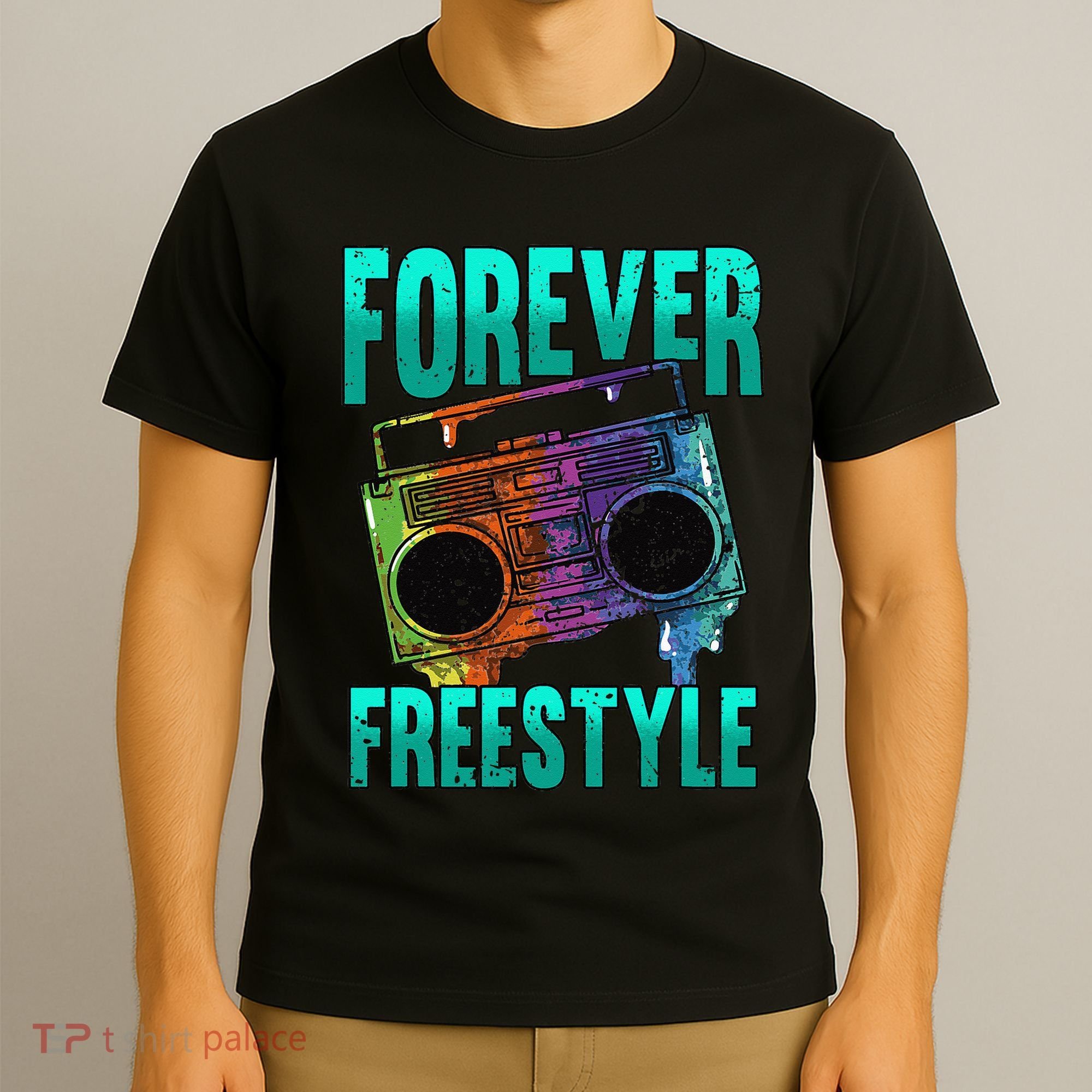 Forever Freestyle Hip Hop Old School Boombox T-Shirt