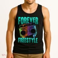 Forever Freestyle Hip Hop Old School Boombox Tank Top thumb 3
