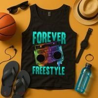 Forever Freestyle Hip Hop Old School Boombox Tank Top thumb 4