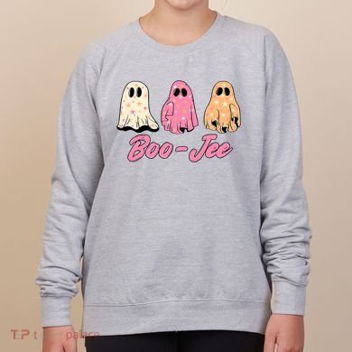 Funny Fall Halloween Ghost Boujee Boo Jee Spooky Season Cute Women's Sweatshirt