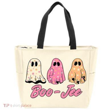 Funny Fall Halloween Ghost Boujee Boo Jee Spooky Season Cute Tote Bag
