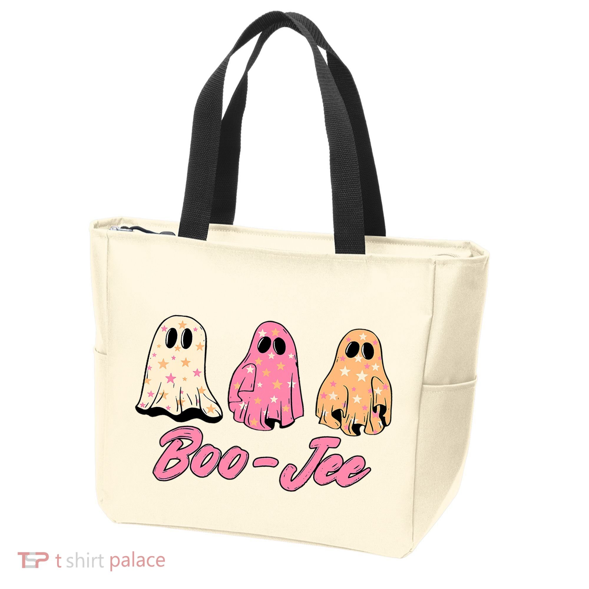 Funny Fall Halloween Ghost Boujee Boo Jee Spooky Season Cute Tote Bag