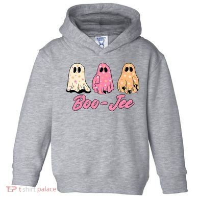 Funny Fall Halloween Ghost Boujee Boo Jee Spooky Season Cute Toddler Hoodie