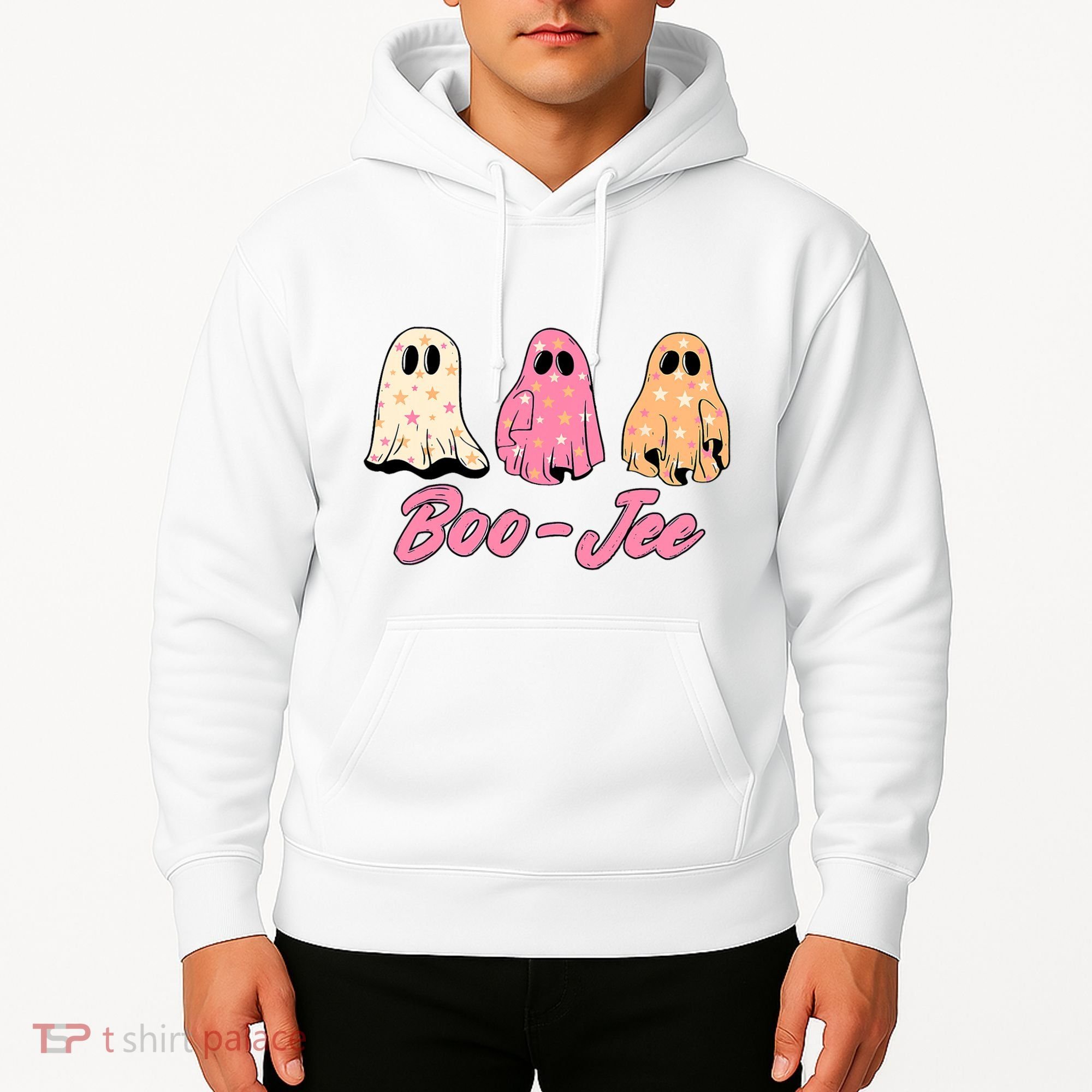Funny Fall Halloween Ghost Boujee Boo Jee Spooky Season Cute Hoodie