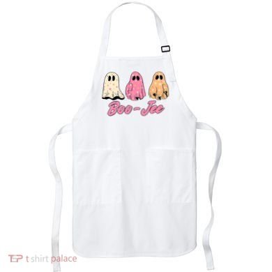 Funny Fall Halloween Ghost Boujee Boo Jee Spooky Season Cute Apron