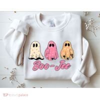 Funny Fall Halloween Ghost Boujee Boo Jee Spooky Season Cute Sweatshirt thumb 2