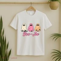 Funny Fall Halloween Ghost Boujee Boo Jee Spooky Season Cute T-Shirt thumb 2