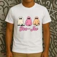 Funny Fall Halloween Ghost Boujee Boo Jee Spooky Season Cute T-Shirt thumb 3