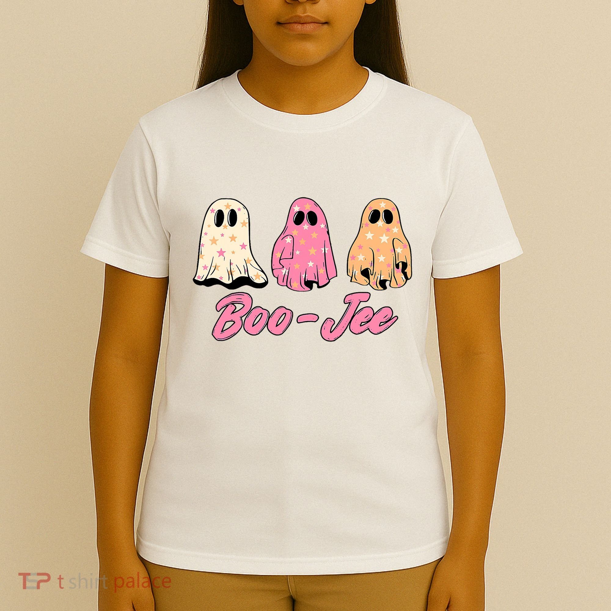 Funny Fall Halloween Ghost Boujee Boo Jee Spooky Season Cute T-Shirt