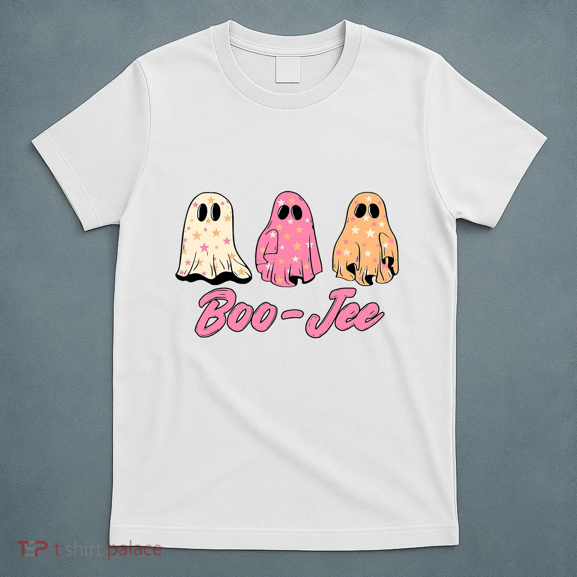 Funny Fall Halloween Ghost Boujee Boo Jee Spooky Season Cute T-Shirt