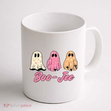 Funny Fall Halloween Ghost Boujee Boo Jee Spooky Season Cute Coffee Mug back