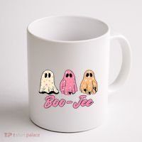 Funny Fall Halloween Ghost Boujee Boo Jee Spooky Season Cute Coffee Mug thumb 1