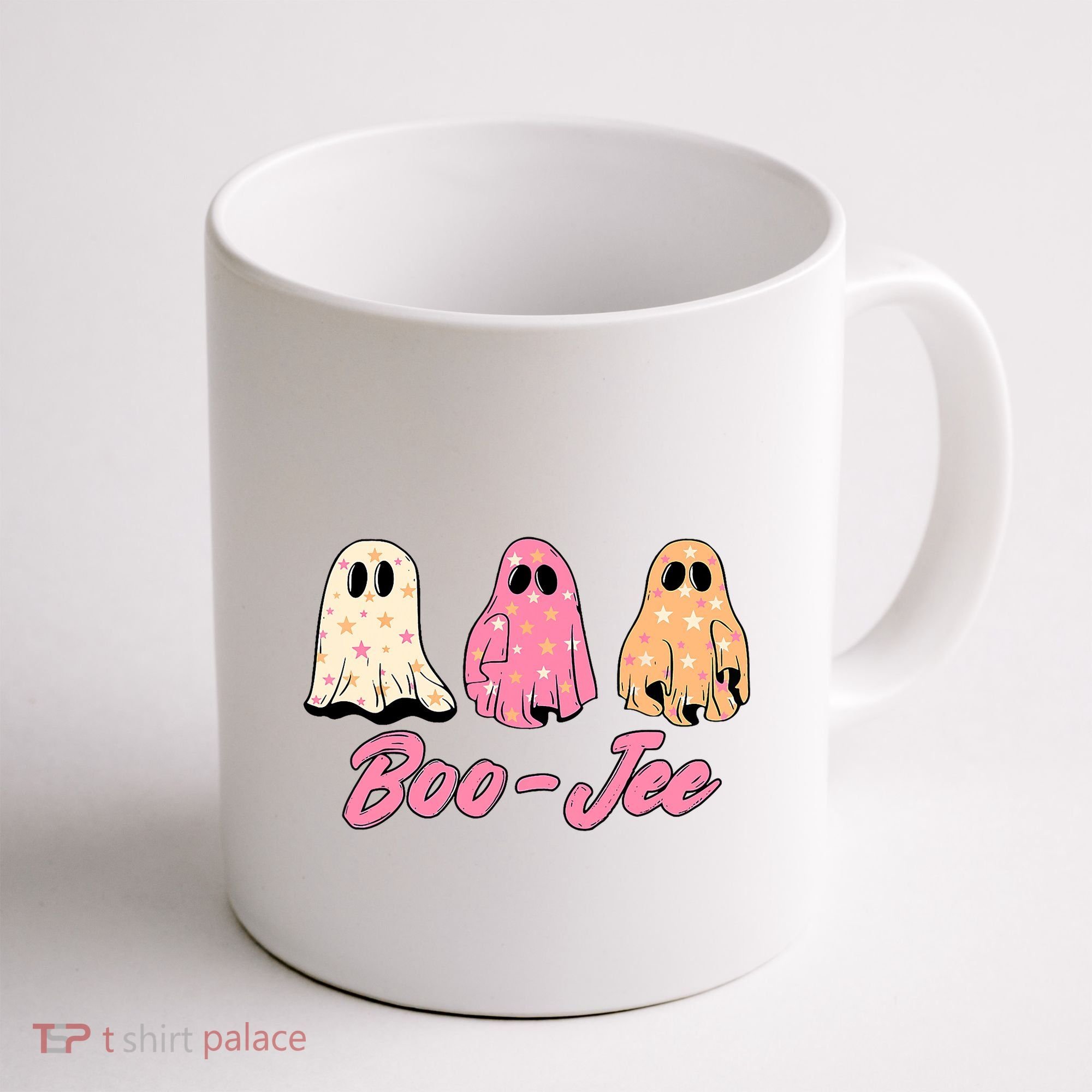 Funny Fall Halloween Ghost Boujee Boo Jee Spooky Season Cute Coffee Mug