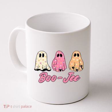 Funny Fall Halloween Ghost Boujee Boo Jee Spooky Season Cute Coffee Mug