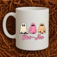 Funny Fall Halloween Ghost Boujee Boo Jee Spooky Season Cute Coffee Mug thumb 2