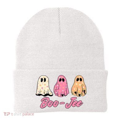 Funny Fall Halloween Ghost Boujee Boo Jee Spooky Season Cute Beanie