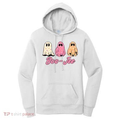 Funny Fall Halloween Ghost Boujee Boo Jee Spooky Season Cute Women's Hoodie