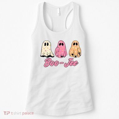 Funny Fall Halloween Ghost Boujee Boo Jee Spooky Season Cute Women's Tank Top