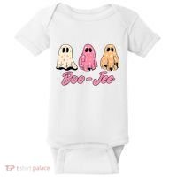 Funny Fall Halloween Ghost Boujee Boo Jee Spooky Season Cute Baby Bodysuit thumb 0