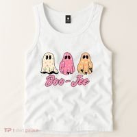 Funny Fall Halloween Ghost Boujee Boo Jee Spooky Season Cute Tank Top thumb 2