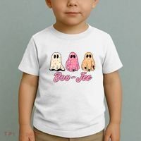 Funny Fall Halloween Ghost Boujee Boo Jee Spooky Season Cute Toddler T-Shirt thumb 2