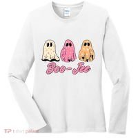 Funny Fall Halloween Ghost Boujee Boo Jee Spooky Season Cute Women's Long Sleeve Shirt thumb 0