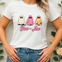 Funny Fall Halloween Ghost Boujee Boo Jee Spooky Season Cute Women's T-Shirt thumb 2