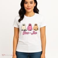 Funny Fall Halloween Ghost Boujee Boo Jee Spooky Season Cute Women's T-Shirt thumb 4