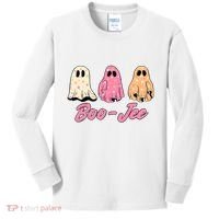 Funny Fall Halloween Ghost Boujee Boo Jee Spooky Season Cute Kids Long Sleeve Shirt thumb 0